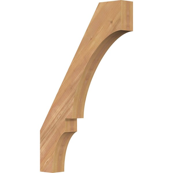 Ekena Millwork 3 1/2"W x 22"D x 34"H Balboa Smooth Knee Brace, Western Red Cedar BRC04X22X34BOA00SWR - main